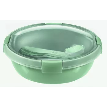 CURVER Smart Eco To Go apaļš pusdienu pārtikas trauks, 1 L, Ø20x7 cm, Soft Green