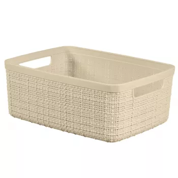 CURVER Grozs Jute S 5L 27x20x11cm Krēmkrāsa