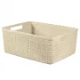 Curver grozs Jute M 12L 36x28x15cm Krēmkrāsa
