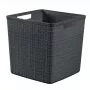 CURVER Grozs Jute Square 17L 28x28x27cm Tumši pelēks
