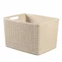 CURVER Grozs Jute L 20L 36x28x23cm Krēmkrāsas