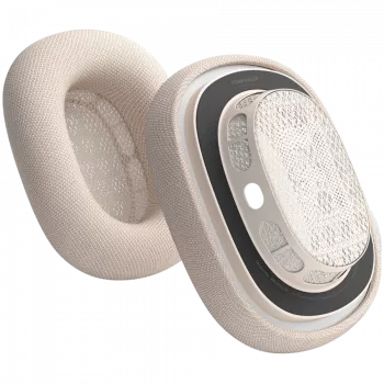 VONMÄHLEN gaisa spilventiņi AirPods Max, šampanieša krāsā - augstākās kvalitātes proteīna ādas un atmiņas putu rezerves ausu spilventiņi