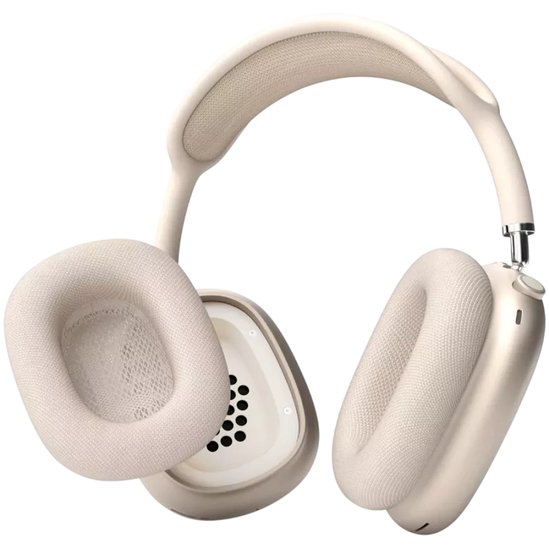 VONMÄHLEN gaisa spilventiņi AirPods Max, šampanieša krāsā - augstākās kvalitātes proteīna ādas un atmiņas putu rezerves ausu spilventiņi