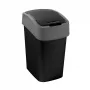 CURVER Flip Bin 9L atkritumu tvertne melna/sudraba