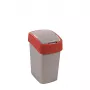 CURVER Flip Bin 25L atkritumu spainis sudraba/sarkans
