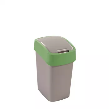Curver Flip Bin atkritumu tvertne 25L, sudraba/zaļa