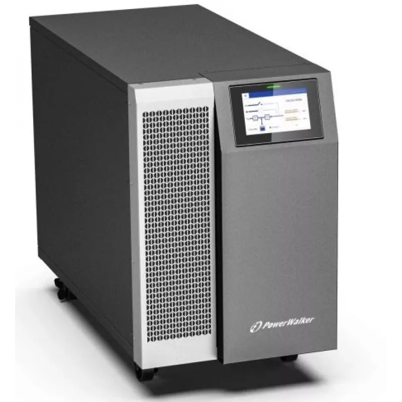 PowerWalker VFI 30K TAP PF1 3/3 BE Online dubultās konversijas UPS, 30kVA/30kW, 3 fāžu ieeja/izeja, Tower, ārējās baterijas