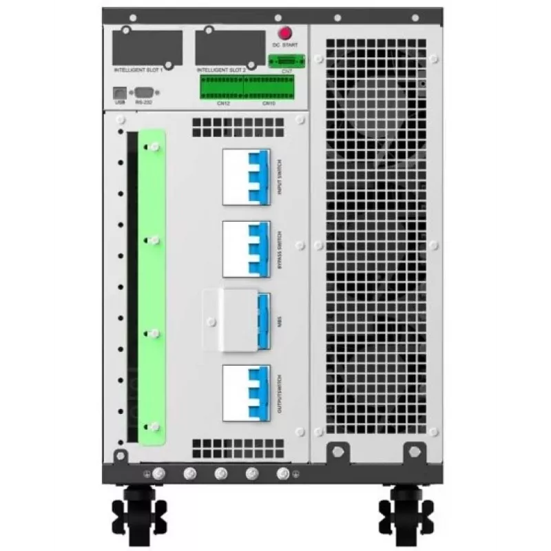 PowerWalker VFI 30K TAP PF1 3/3 BE Online dubultās konversijas UPS, 30kVA/30kW, 3 fāžu ieeja/izeja, Tower, ārējās baterijas