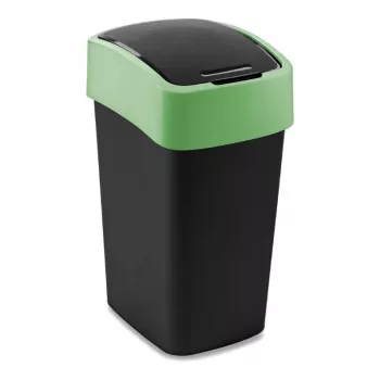 Curver Flip Bin 25L atkritumu tvertne melna/zaļa