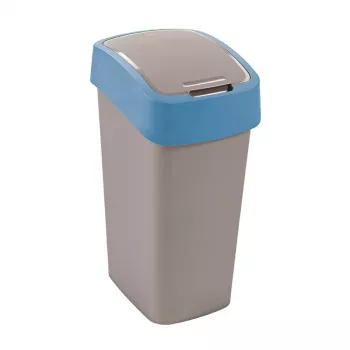 CURVER Flip Bin 45L atkritumu spainis Sudraba/Zils