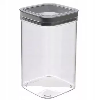 CURVER Dry Cube kvadrātveida pārtikas uzglabāšanas trauks 2,3L caurspīdīgs/pelēks
