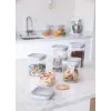 CURVER Dry Cube kvadrātveida pārtikas uzglabāšanas trauks 2,3L caurspīdīgs/pelēks