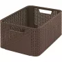 Curver Style Box M 38,6 x 28,7 x 17 cm tumši brūna uzglabāšanas kaste ar vāku