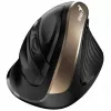 UNITEK Genius Ergo 8250S bezvadu ergonomiskā pele melna-zelta 1600DPI