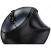 UNITEK Genius Ergo 8300S bezvadu ergonomiskā pele, 1600 DPI, melna/pelēka