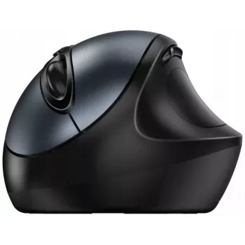 UNITEK Genius Ergo 8300S bezvadu ergonomiskā pele, 1600 DPI, melna/pelēka