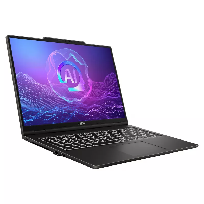 MSI VenturePro 16 A2RWFG-001FR klēpjdators, 16 collu 2K OLED 120Hz, Intel Core 7 240H, 16GB DDR5, 512GB SSD, GeForce RTX 5060 8GB, Windows 11 Home, franču AZERTY tastatūra
