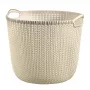 Curver Knit L apaļais veļas grozs 30L balts 40x39x33cm
