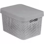 Curver Infinity Recycled 17L uzglabāšanas kaste 36x27x22cm pelēka