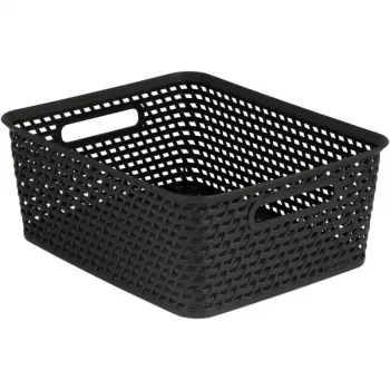 Curver Your Style M uzglabāšanas grozs 35x30x13 cm tumši brūns salokāms kraujams 13,7L