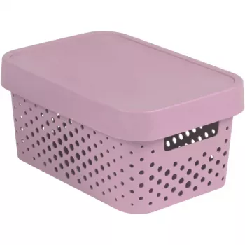 CURVER Infinity Recycled 4,5L rozā uzglabāšanas kaste 27x19x12cm