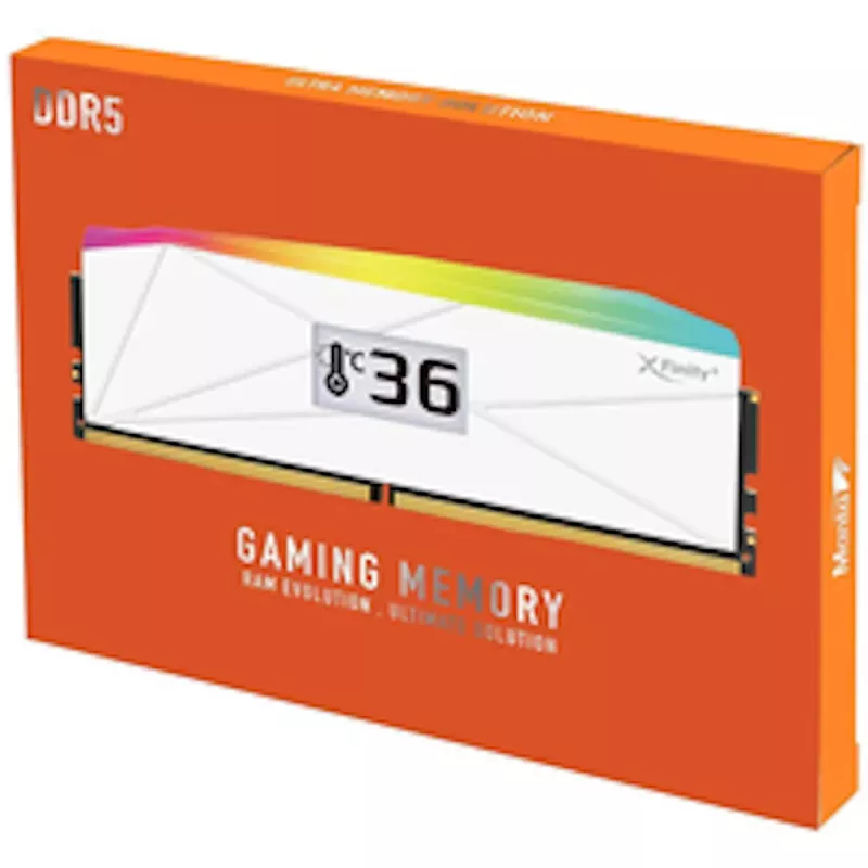 V-Color Manta XFinity+ aRGB DDR5-6000 RAM, CL28, XMP/EXPO - 32 GB divu moduļu komplekts, balts