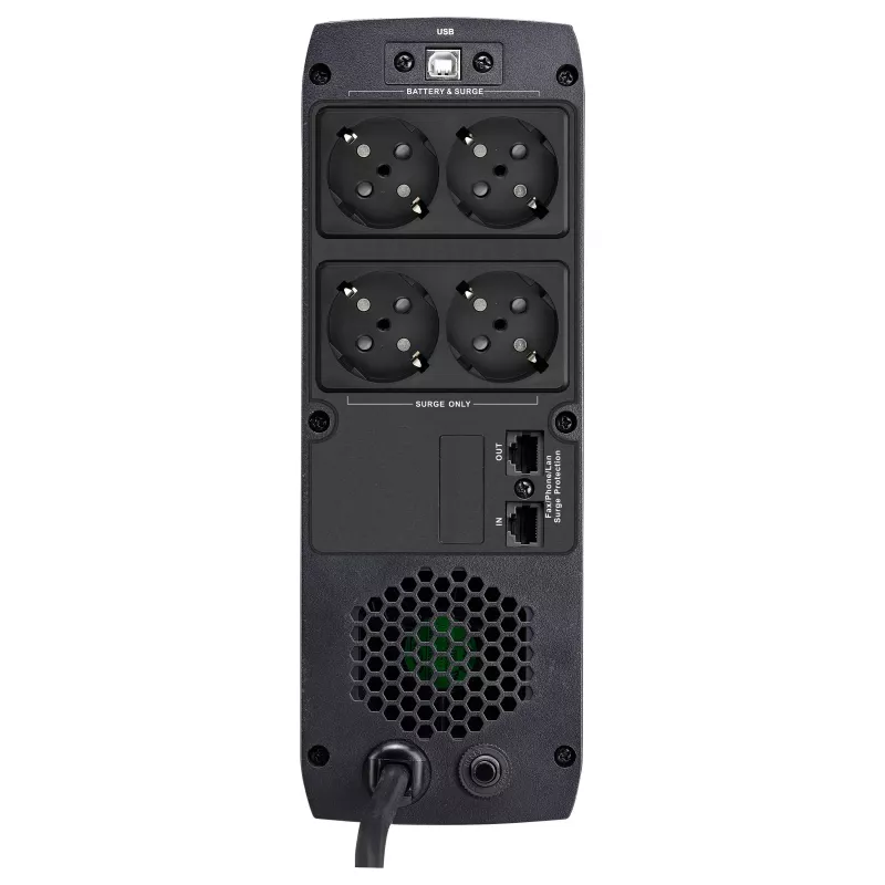 FSP ST 1200 Tower 1200VA 720W Line-Interactive UPS ar 4 Schuko kontaktligzdām un RJ45 aizsardzību