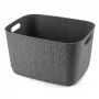 CURVER Softex L 19L uzglabāšanas grozs, tumši pelēks, 37,9 x 29,2 x 22,1 cm