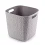 CURVER Softex kvadrātveida uzglabāšanas grozs 15L krīta balts 27,9x27,9x26,9cm