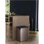 KETER Verto Recycle 54L taisnstūra metalizēts atkritumu tvertne, pērļu pelēka