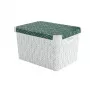 CURVER Deco Stockholm L uzglabāšanas kaste ar vāku, 39,5 x 29,5 x 23,5 cm, zaļas lapas