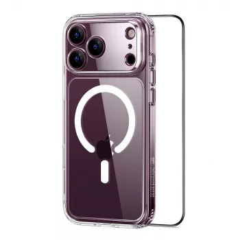 ESR Classic Hybrid MagSafe un rūdīta stikla iPhone 17 Pro Max / 18 Pro Max caurspīdīgs