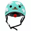 Hornit Llama bērnu velosipēda ķivere, vidēja 53-58cm, balta/daudzkrāsu, LED gaisma LLM921