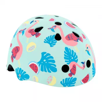 Hornit Flamingo bērnu velosipēda ķivere M (53-58cm) ar aizmugurējo LED gaismu FLS931