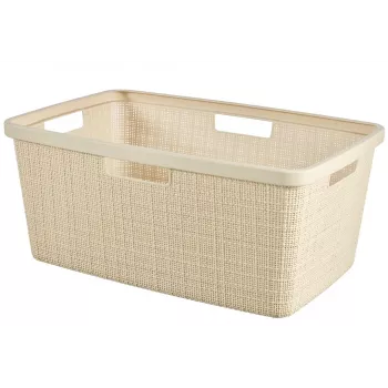 CURVER Veļas grozs Jute 46L 59x39x26cm Krēmkrāsas
