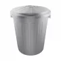 KEEEPER Mats 50L Maxi atkritumu tvertne, sudraba, ar bīdāmo vāku, pulverkrāsots tērauds, Ø50x55cm