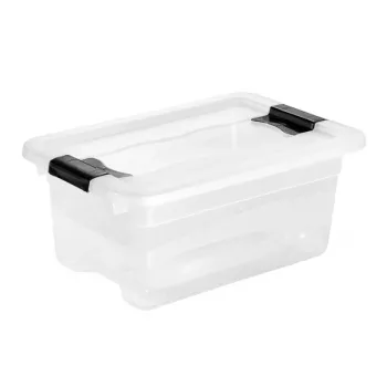 KEEPEER Crystalbox Cornelia 4L caurspīdīga uzglabāšanas kaste ar vāku, 29,5 x 19,5 x 12,5 cm