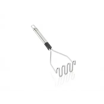 LEIFHEIT ProLine kartupeļu biezeniņš 103032 – 18/10 nerūsējošais tērauds, ergonomisks melns rokturis, mazgājams trauku mašīnā, 285 mm