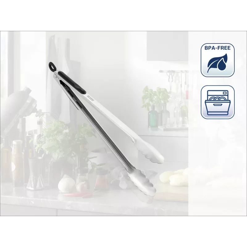 LEIFHEIT Virtuves un grila pincetes 41cm Nerūsējošais tērauds ar fiksācijas mehānismu