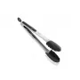 LEIFHEIT virtuves un grila pincetes 31cm, nerūsējošais tērauds ar silikona uzgaļiem, karstumizturīgas līdz 260°C, bloķēšanas mehānisms, mazgājamas trauku mazgājamajā mašīnā