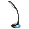 Activejet AJE-VENUS RGB melna LED galda lampa ar RGB pamatni, 7W galvenā gaisma, 3W RGB pamatne, 400lm, 3000K/4500K/6000K, skārienjutīga vadība, elastīgs kakls