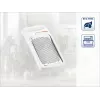 LEIFHEIT muskatriekstu rīve, ComfortLine, nerūsējošā tērauda rīvēšana, balta/pelēka, iebūvēta uzglabāšana, trauku mazgājamā mašīnā mazgājama