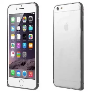 GreenGo S-View Flexi logu futrālis ar vāku Apple iPhone 6 Plus / 6s Plus - melns