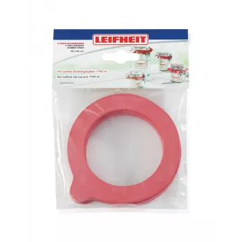 LEIFHEIT Rezerves gumijas gredzeni 6 gab. 68x94 mm hermētiski noslēdzamiem 1140 ml burciņām