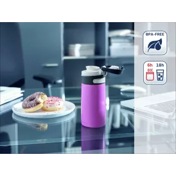 LEIFHEIT Thermos Flip 350 ml purpura vakuuma termoss