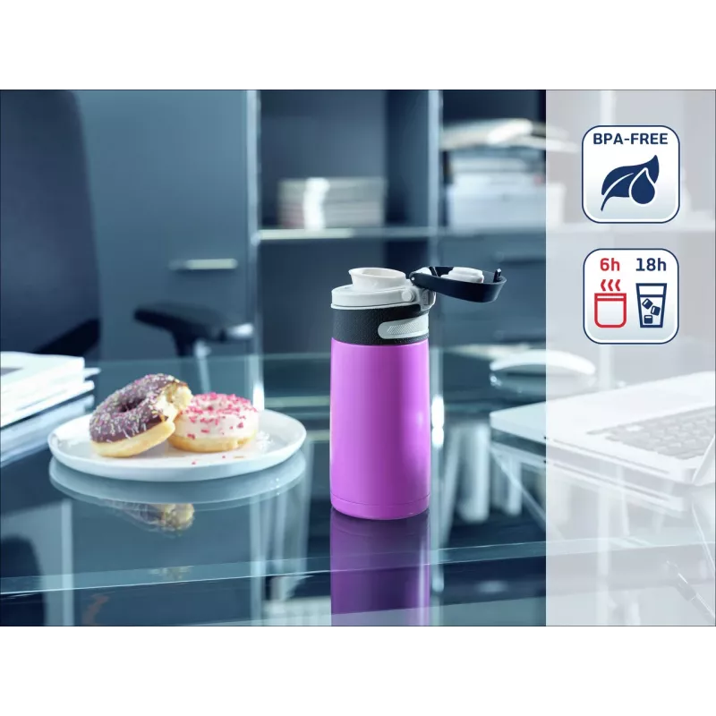 LEIFHEIT Thermos Flip 350 ml purpura vakuuma termoss