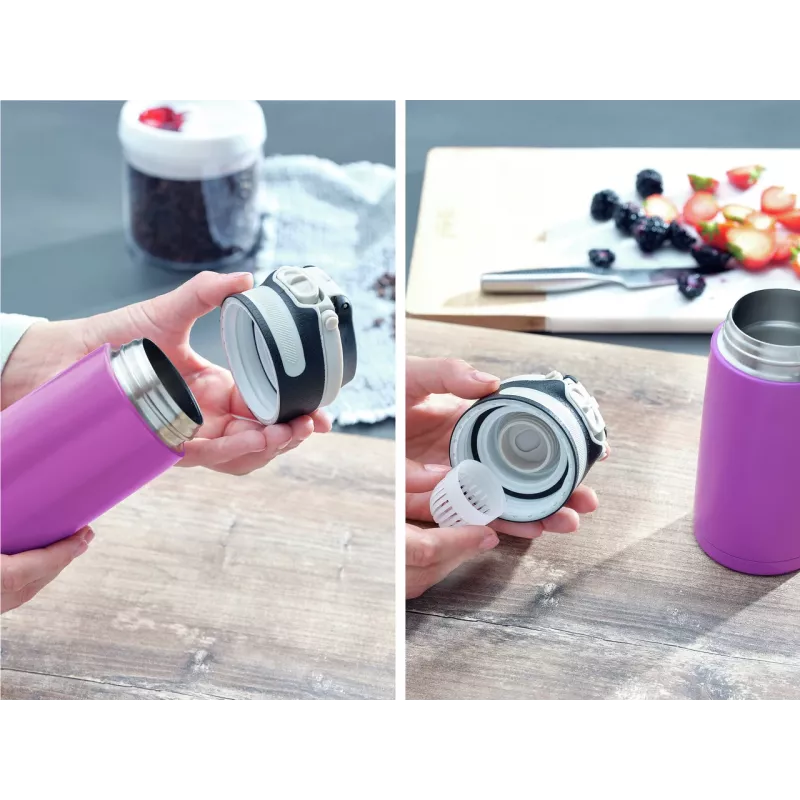 LEIFHEIT Thermos Flip 350 ml purpura vakuuma termoss