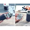 LEIFHEIT Thermos Flip 350 ml tumšizlā zila vakuuma izolēta nerūsējošā tērauda ceļojumu krūze