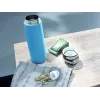 LEIFHEIT Thermos Flip 600ml gaiši zila vakuuma izolēta nerūsējošā tērauda pudele