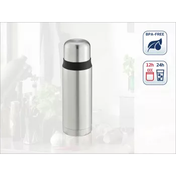 LEIFHEIT Thermos Coco 0,5L nerūsējošā tērauda vakuuma termoss, sudraba